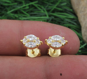 ต่างหูแบบห้อย CZ หรูหรา ชุบทองคำขาว ของขวัญสำหรับผู้หญิง ราคาขายส่งจากโรงงานโดยตรง - Product Image 4