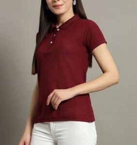 T-shirt polo pour femme, motif rayé, style nautique, coupe classique, thème marin, coton respirant et doux, essentiel de la garde-robe quotidienne - Product Image 2