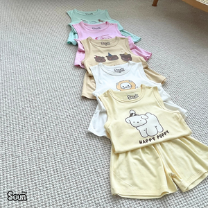 Ensemble de vêtements pour enfants, débardeur sans manches et short, respirant, léger, vêtements décontractés d'été, personnalisable OEM ODM Vietnam - Product Image 6