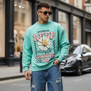 Sudadera con Capucha de Alta Calidad, Estilo Urbano, Bordado Francés, para Hombre, Talla Grande, con Logotipo Personalizado, 100% Algodón, para Invierno - Product Image 6