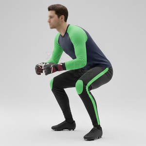 Ensemble de gardien de but de niveau compétitif pour équipe de football avec matériau respirant pour une utilisation durable - Product Image 5