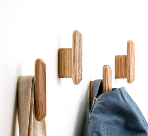 Unique Handmade Wood Hook Hanger Multipurpose Wall Organizer Home Storage Solution Clothes Hanging Hooks In Wholesale - Product Image 1