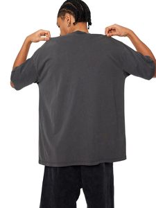 Camiseta de Manga Corta para Hombre, Talla Grande, Color Sólido, Cuello Redondo, Estilo Casual, Tejido de Punto Liso, 100% Algodón - Product Image 4