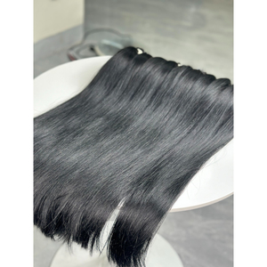 ผมต่อปลายแบนสีดำธรรมชาติ ผมตรงแบบ Bone Straight ผมเวอร์จินเวียดนามแท้แบบ Double Drawn  ต่อผมด้วยเคราติน ขายส่ง - Product Image 3