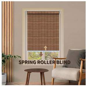 Persiana Enrollable de Bambú Decorativa, Inalámbrica, Integrada, de Diseño Natural, Horizontal, con Filtro de Luz, Ecológica - Product Image 4