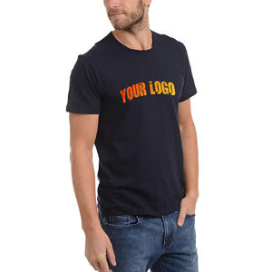 Camiseta Personalizada de Poliéster/Algodón para Hombre, 210 g/m², Color Negro Sólido, Estilo Urbano, Cómoda, Manga Corta, Corte Holgado - Product Image 1