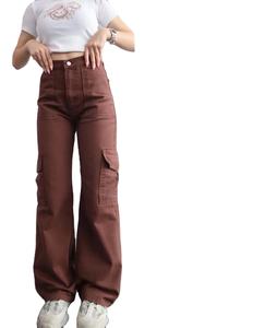 Nuevos Pantalones Cargo Vaqueros Casuales Ligeros de Cintura Media para Hombre, Hechos a Medida con Algodón Transpirable y Ecológico, Teñidos en Color Sólido - Product Image 1