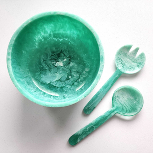 Bol de service en résine haut de gamme, design moderne poli, sûr et facile à nettoyer, vaisselle pour fêtes et maison, fabricant direct à prix abordable - Product Image 4
