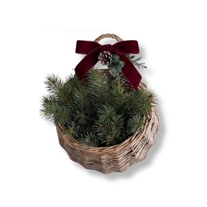 Eco-Friendly Rattan Hanging Flower Basket Woven Door Wall Decor Indoor & Outdoor Home Floral <b>Planter</b> Vietnam Handicraft - Product Image 2