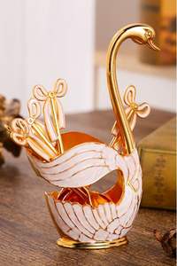 Porta cubiertos para mesa de comedor, elegante organizador de cucharas, soporte para tenedores y cucharas, porta utensilios de primera calidad - Product Image 5