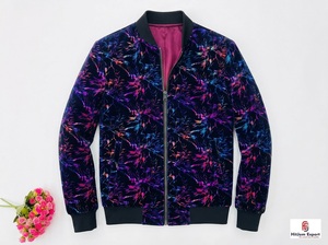 Tela de Terciopelo Estampada de Diseño, Patrón Multicolor Metalizado, para Prendas de Vestir, Textil de Moda, Fabricante Personalizado OEM/ODM - Product Image 6