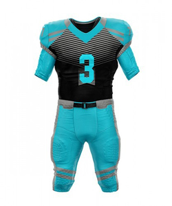 Nuevo Estilo, Uniformes de Fútbol Americano de la Mejor Calidad, Conjuntos Completos Personalizados con Logotipo Sublimado, Pantalones Cortos 100% Poliéster, Tallas Grandes - Product Image 1