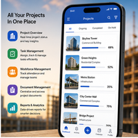 La Mejor Aplicación Móvil ERP para Gestión de Construcción, Compatible con IOS para Contratistas y Constructores (Compatible con Linux/MAC)