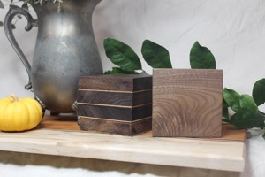 Posavasos Cuadrados de Madera Personalizables, Reutilizables, Pintados a Mano, Decoración Moderna para el Hogar, Regalo Temático para Días Festivos, Posavasos de Café Personalizados - Product Image 5