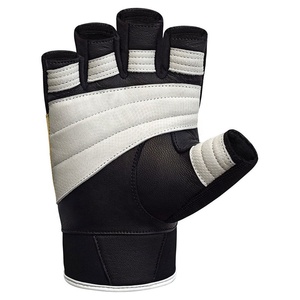 Gants mi-doigts en PU, respirants, avec sangle de poignet réglable, unisexes, pour le fitness estival - Product Image 4