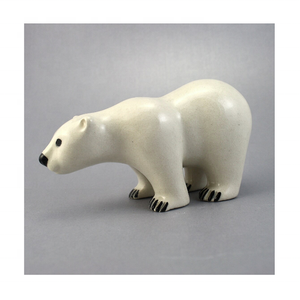 Estatuilla de oso polar Premium de alta calidad tallada en estilo animal de piedra buena relación calidad-precio - Product Image 3