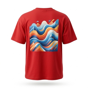 Custom Fashion Men's 100% Cotton Short Sleeve Regular Fit Breathable T-<b>Shirt</b> with Digital Print-Private Label OEM Supplier - Product Image 2