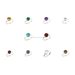 แหวนหมั้นของผู้หญิง925แบบมินิมอลของเงินแท้อัญมณีทรงรีตัดกรอบการตั้งค่าศาสนาสวมใส่ทุกวัน - Product Image 1