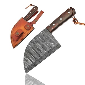 Cuchillo de Combate A&M Enterprises, Hecho a Mano, de Acero de Damasco, con Punta de Gota, Mango de Madera, OEM, Profesional, para Campismo y Actividades al Aire Libre - Product Image 1