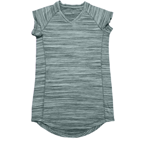 Camiseta de Manga Raglán con Cuello en V a Rayas Rosas para Hombre, Corte Regular, Tejido de Punto, Secado Rápido, Estilo Deportivo - Product Image 2