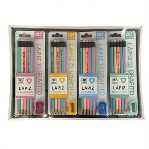 Crayons nacrés LAPIZ 2B, lot de 12, 10 crayons HB standard - Product Image 1