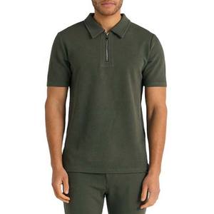 Polo Homme Personnalisé OEM Respirant, Broderie et Impression, Demi-Zip, 100% Coton, Grandes Tailles – Vente Flash - Product Image 6