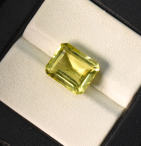 Quartz citron naturel, pierre précieuse octogonale, 12x10 mm, 5,50 carats - Product Image 4