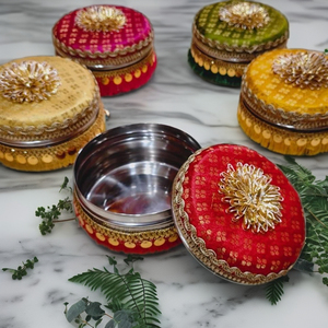 Custom Made Stainless Steel Metal Trinket <b>Box</b> <b>Round</b> long Shape Storage <b>Box</b> for Luxury Wedding Favor Gifts and Home Decor - Product Image 3