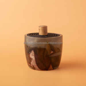 PromotionDernière meilleure qualité Mubkhar bois résine Bakhoor brûleur Bukhoor brûleur bois pour Ramadan et Eid brûleur d'encens - Product Image 1