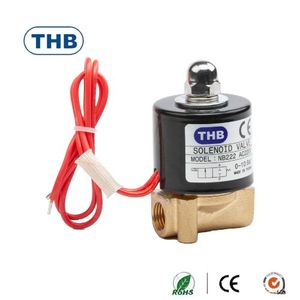 วาล์วนิวเมติกโซลินอยด์อลูมิเนียมอัลลอยด์ 2 ทาง 2 พอร์ต ขนาด 1/4 นิ้ว ยี่ห้อ THB Brass - Product Image 3
