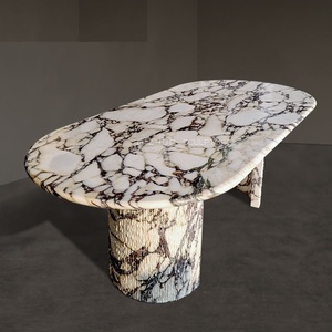 High Quality Calacatta Viola Customized Made Home Furniture Modern Decor Luxury Natural Marble Dining <b>Table</b> - Product Image 1