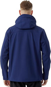 Chaqueta Softshell Admiral Navy para Hombre – Chaqueta Náutica Premium Resistente al Agua con Capucha Antitormenta Extraíble - Product Image 3