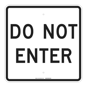 Panneau de signalisation de sécurité Brady « Interdiction d'entrée » pour intérieur/extérieur, 24x24 pouces - Product Image 2
