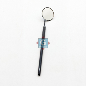 Miroir grossissant de maquillage en acier inoxydable de haute qualité avec long manche pour l'extension des cils et le contrôle des faux cils - Product Image 2