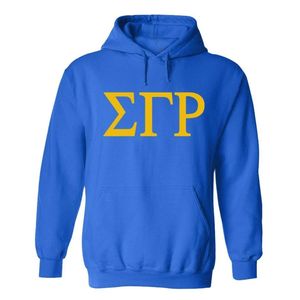 Sweat à capuche polaire pour femme, bleu roi, avec motif graphique personnalisé, de la sororité grecque Sigma Gamma Rho, modèle mondialement connu - Product Image 2