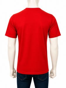 เสื้อยืดแขนสั้นสีแดงสำหรับผู้ชาย AERO ผ้าถักนิตติ้ง 100% คอตตอน คอกลม พิมพ์ลายตัวอักษร สวมใส่สบาย ทรงปกติ ระบายอากาศได้ดี - Product Image 2