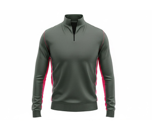 Polyester Sublimation Quarter Zip Top <b>Jacket</b> Manufacturer <b>Men</b> Women Youth Sportswear Quick Dry Team <b>Pullover</b> - Product Image 2