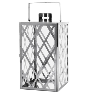 Farol moderno de metal y vidrio para decoración del hogar, hecho de metal duradero y diseñado para uso en interiores y exteriores, hecho a mano. - Product Image 2