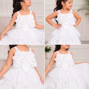 <b>Mother</b> <b>Daughter</b> <b>Matching</b> <b>Dresses</b> Ruffle Layered Maxi Gown Set Floral Celebration Wedding Party Family Photoshoot Boutique Outfit - Product Image 3