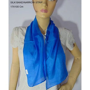 Écharpe en soie longue et unie, bandeau léger en soie de qualité supérieure pour femme, accessoire de mode élégant, meilleure qualité - Product Image 4