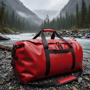 SummitMist Bolsa de lona impermeable para aventuras de 50 litros – Deep Plum - Product Image 6