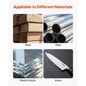 Meuleuse à bande industrielle 2200W 1000RPM 3\" X 79\" Machine de ponçage Angle réglable à 0 45 degrés Port de collecte de poussière pour - Product Image 5