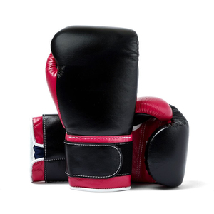 Gants d'entraînement de Muay Thai et de kick-boxing en cuir véritable de haute qualité, imperméables, avec poignées légères et réglables pour le poignet - Product Image 1