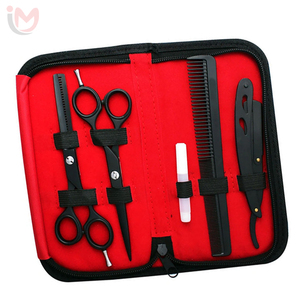 Professional Stainless Steel Haircut Scissors Kit With Comb And Shears For Men Women <b>Barber</b> Salon Tools Durable Hair Styling <b>Set</b> - Product Image 6
