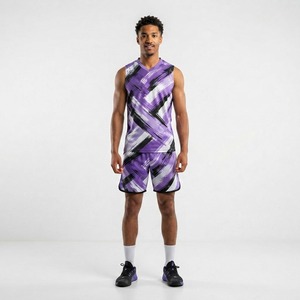Kit MMA pour hommes, orange, noir et blanc, sublimation, haut à manches courtes et short, évacuation de l'humidité, coupe athlétique - Product Image 6