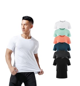 T-shirt en coton uni pour homme, respirant, doux, léger, confortable, décontracté, pour un usage quotidien, haut d'été - Product Image 6