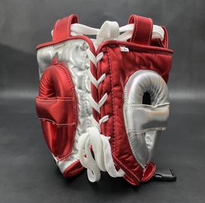 No Boxing No Life, Protector de Cabeza de Cuero de Alta Calidad Personalizable con Barra Nasal Ajustable, Agarres para Manos, Acolchado Grueso de 4 Capas, Transpirable - Product Image 4