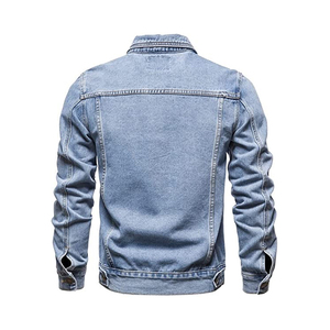 High Quality New Design Men <b>Denim</b> <b>Jacket</b> 100% Cotton Front Two Pocket <b>Jacket</b> for Men Men Ripped Flap Pocket Single <b>Jacket</b> - Product Image 1