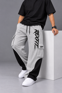 Pantalon de survêtement streetwear personnalisé pour homme, coupe ample et large, avec bande latérale, taille élastique, coupe décontractée, fournisseur de vêtements à étiquette personnalisée - Product Image 3