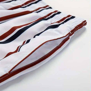 Shorts en molleton uni décontracté grande taille, respirant, à séchage rapide, en coton biologique, avec poches et cordon de serrage à la taille - Product Image 6